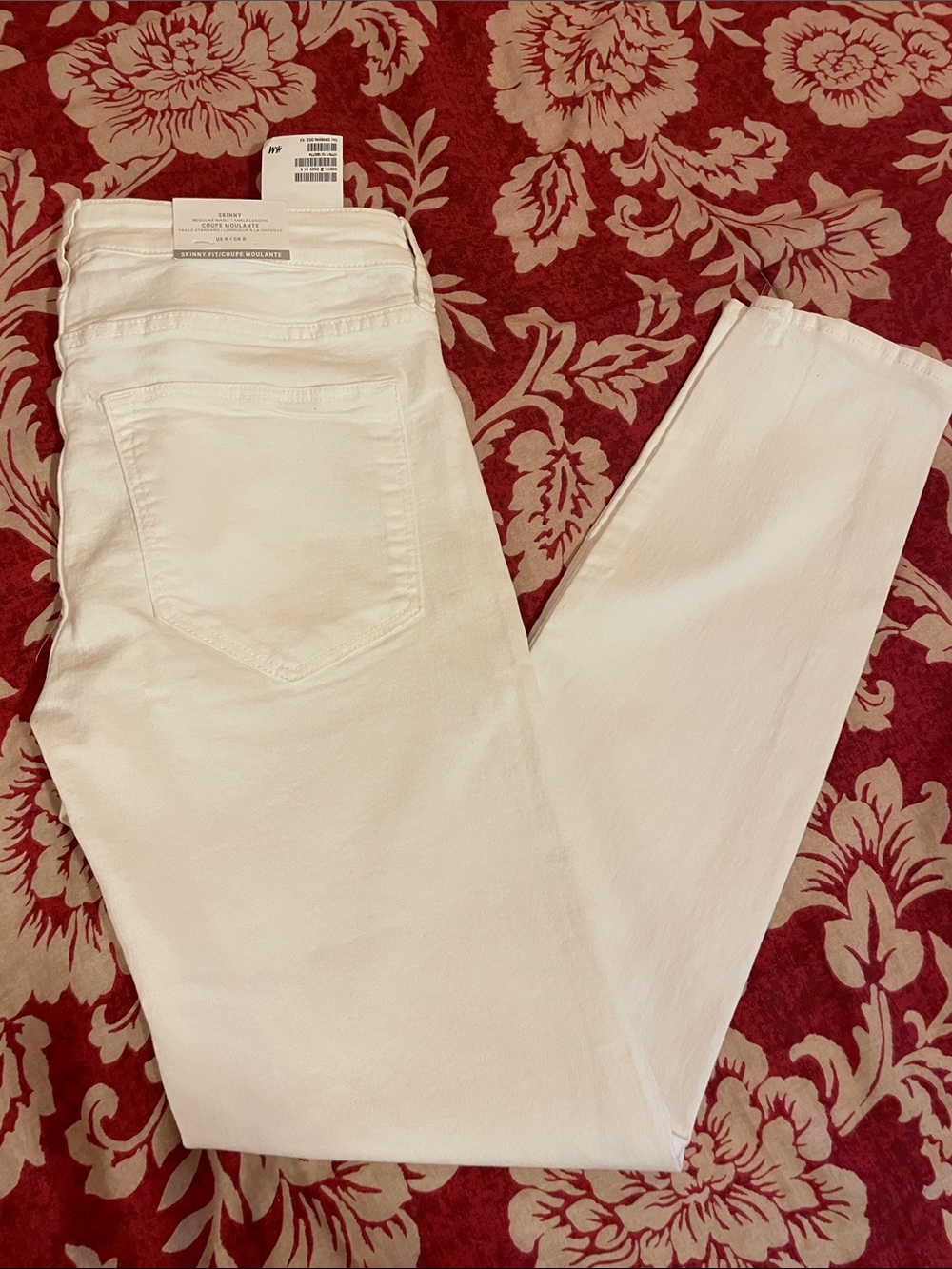 H&M White Women’s Skinny Jeans - Slim Stretch Denim